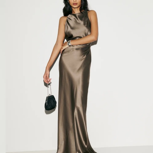 Reformation Dresses & Skirts - Reformation Anaiis Silk Brown Dress